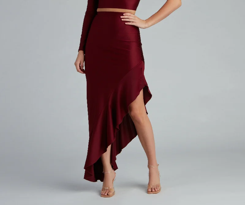 Trendy skirts with modern cutout designs -Flirtatious Fashionista Maxi Skirt