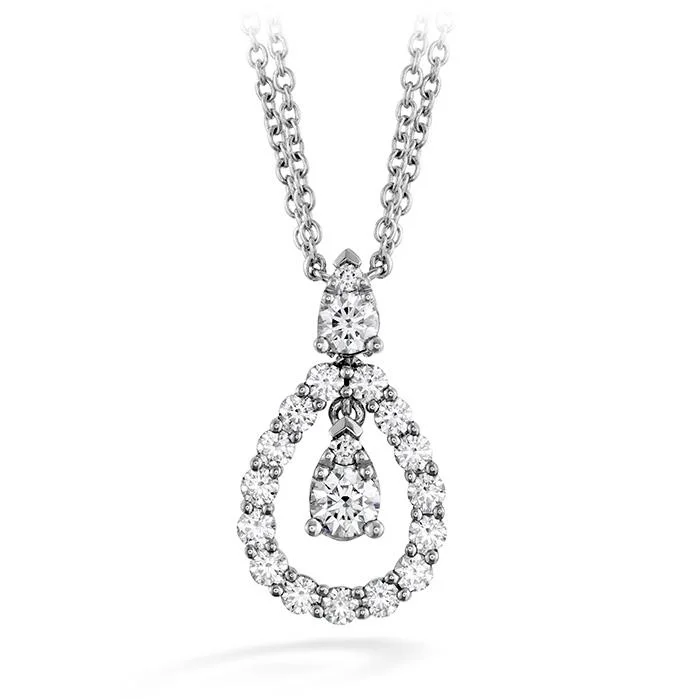 Best necklaces and pendants with heart-shaped designs for a romantic look-AERIAL DIAMOND DROP NECKLACE