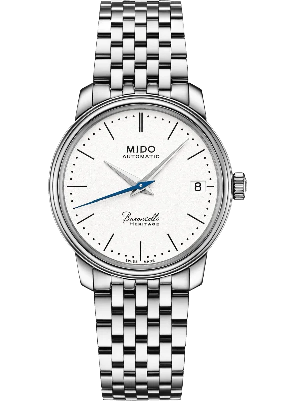 Unique necklaces and pendants with vintage-inspired designs for timeless appeal-MIDO BARONCELLI HERITAGE M027.407.11.010.00