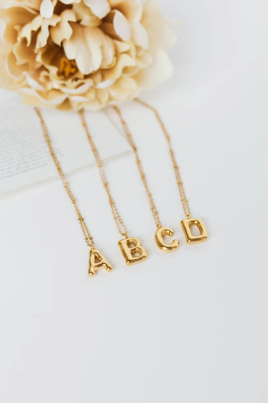 Beautiful necklaces and pendants with diamond-encrusted designs for maximum sparkle-Daydreaming Initial Necklace