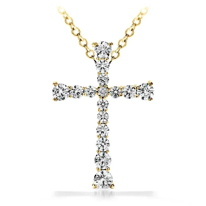 Elegant necklaces and pendants with diamond accents for added sparkle-DIVINE JOURNEY CROSS PENDANT NECKLACE