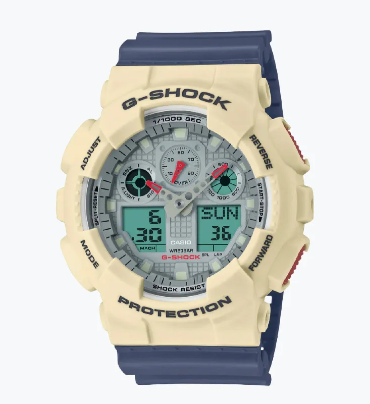 Beautiful necklaces and pendants with moonstone for an ethereal, mystical appearance-G SHOCK-ANALOG-DIGITAL GA-100 SERIES GA100PC-7A2