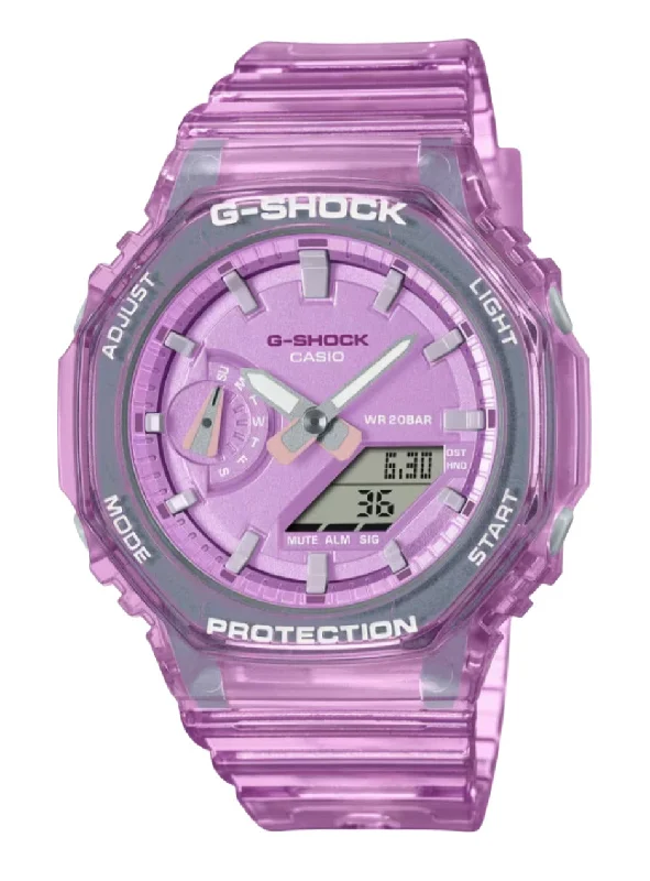 Beautiful necklaces and pendants with diamond halo settings for extra brilliance-G-SHOCK ANALOG-DIGITAL WOMEN GMAS2100SK4A