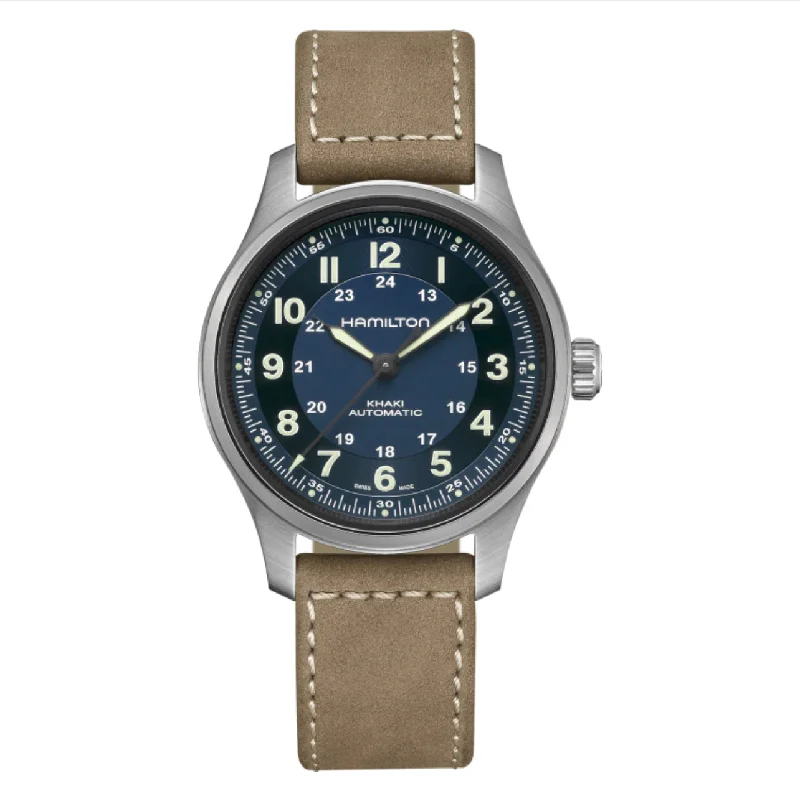 Beautiful necklaces and pendants with diamond halo settings for extra brilliance-HAMILTON-KHAKI FIELD TITANIUM AUTO Automatic | 42mm | H70545540