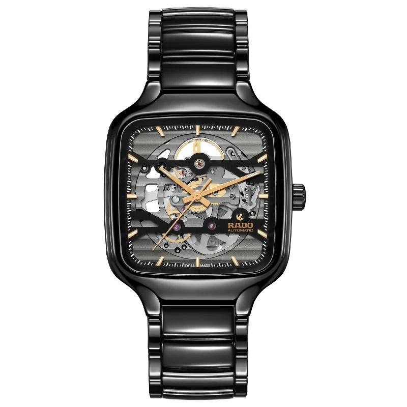 Elegant necklaces and pendants with gold chains for a chic, timeless appearance-Rado- True Square Automatic Skeleton R27124162 38.0 mm, Automatic, 117 g