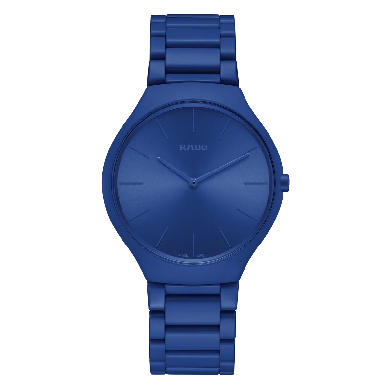 Best necklaces and pendants with heart-shaped lockets for a sentimental keepsake-Rado-True Thinline Les Couleurs™ Le Corbusier Spectacular ultramarine 4320K R27092622