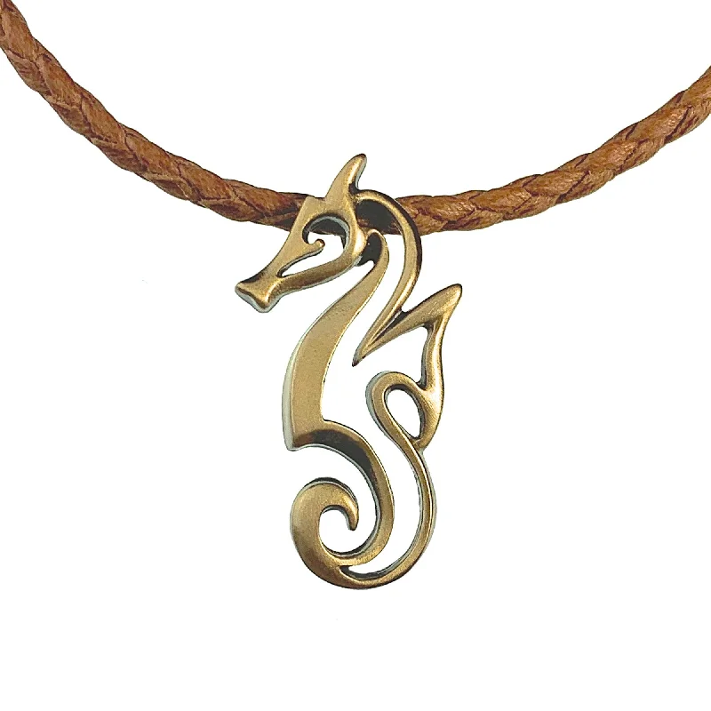 Personalized necklaces and pendants with initials for a customized and meaningful gift-Seahorse Necklaces for Women Bronze- Seahorse Jewelry for Girls, Seahorse Gifts for Seahorse Lovers, Seahorse Charms, Seahorse Pendant