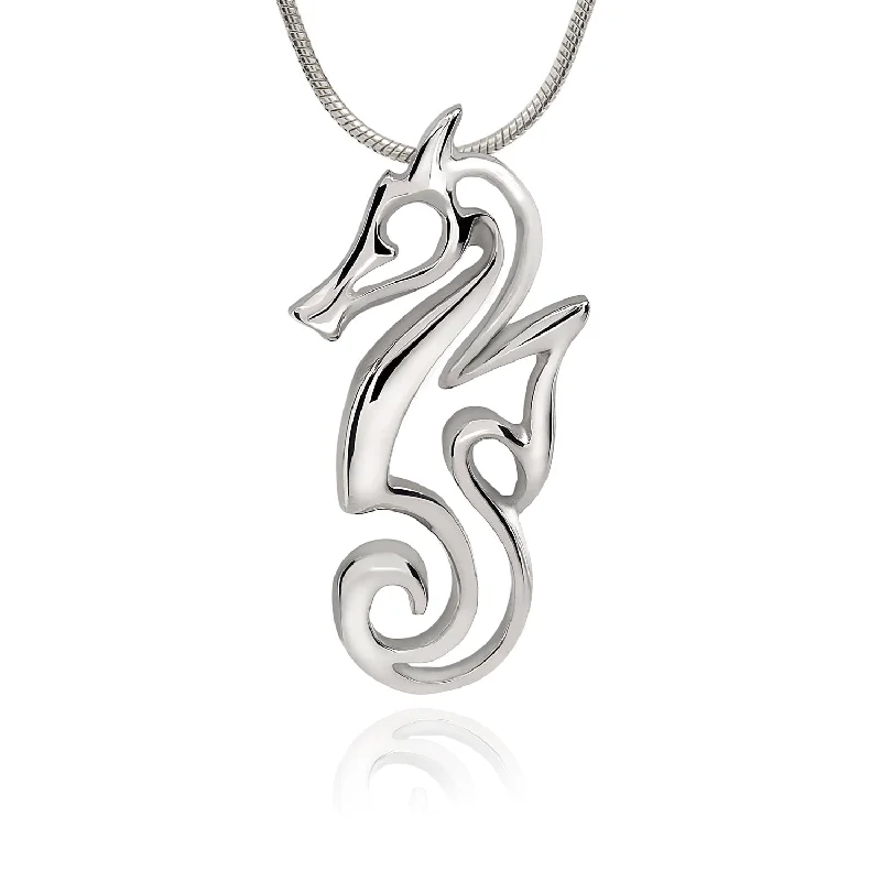 Best necklaces and pendants with heart-shaped designs for a romantic look-Seahorse Necklaces for Women Sterling Silver- Sea Horse Jewelry, Gifts for Seahorse Lovers