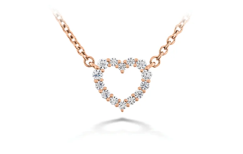 Best necklaces and pendants with rose gold for a warm and romantic appeal-HEARTS ON FIRE-SIGNATURE HEART PENDANT - SMALL