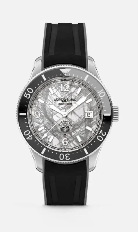 Unique necklaces and pendants with tree of life motifs for nature-inspired elegance-Montblanc- The Montblanc 1858 Iced Sea Automatic Date 130807