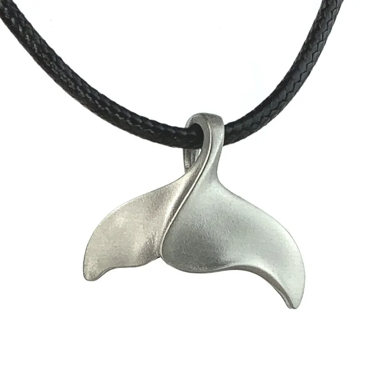 Trendy necklaces and pendants with statement pieces for a bold fashion statement-Whale Tail Necklace for Men and Women- Whale Tail Gifts ,Whale Fluke Necklace, Gifts for Whale Lovers, Sea Life Jewelry, Whale Fluke Charm